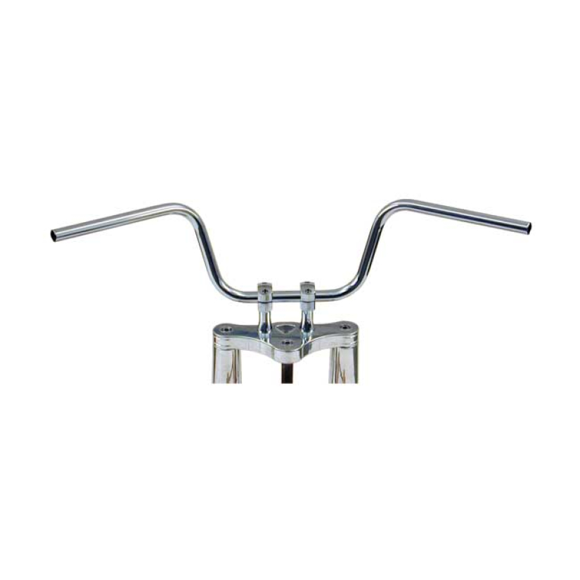 TRW, 1" APEHANGER HANDLEBAR. CHROME 10" RISE ABE CHROME PLATED STEEL. 981221