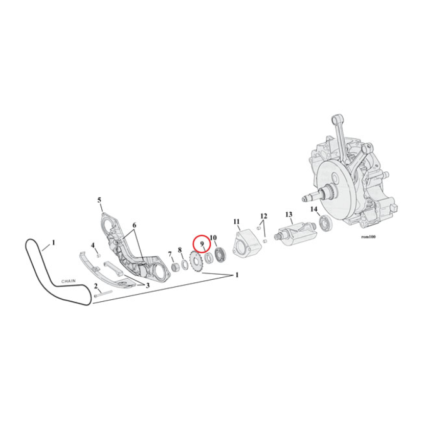 SPACER, BALANCER SPROCKET .190"  00-06 TWIN CAM B (NU) 981241