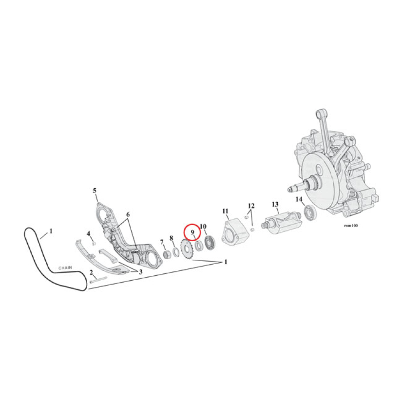 SPACER, BALANCER SPROCKET .150"  00-06 TWIN CAM B (NU) 981244