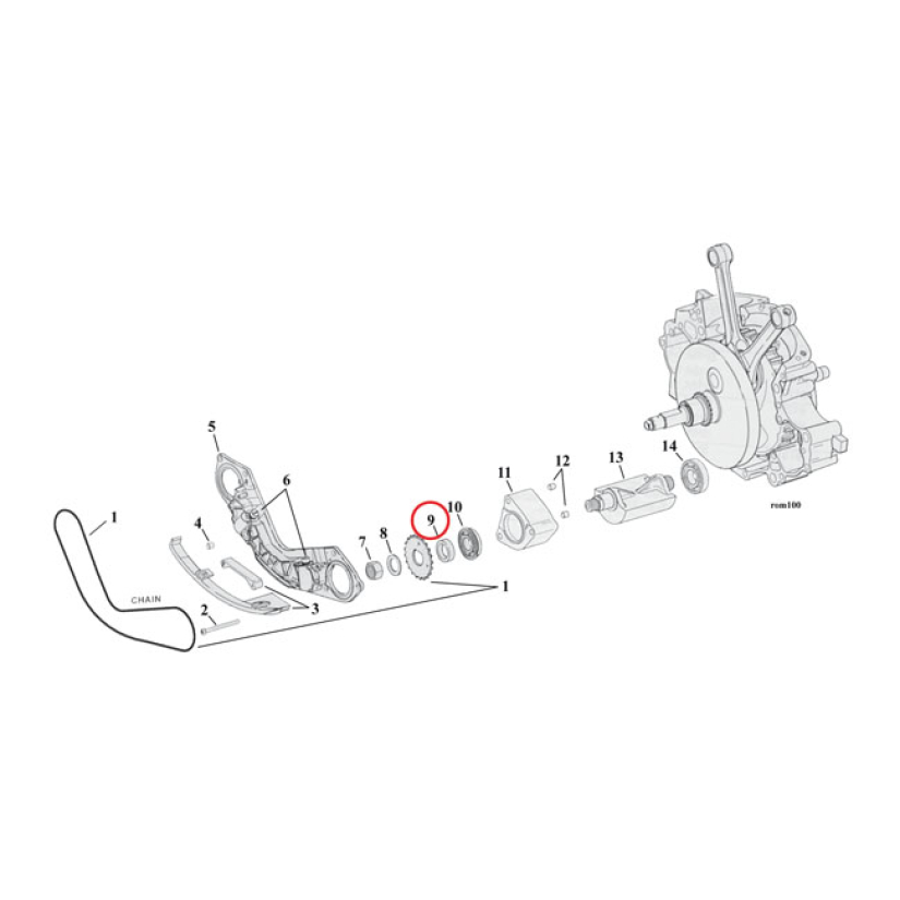 SPACER, BALANCER SPROCKET .160"  00-06 TWIN CAM B (NU) 981245