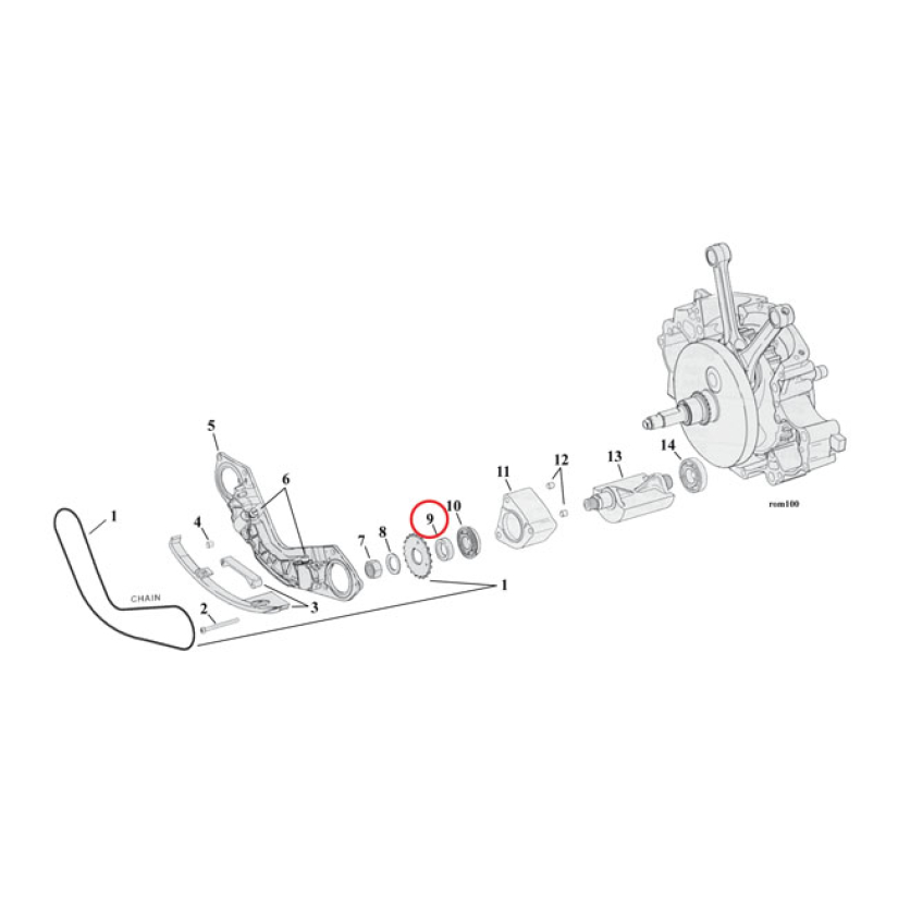 SPACER, BALANCER SPROCKET .170"  00-06 TWIN CAM B (NU) 981246