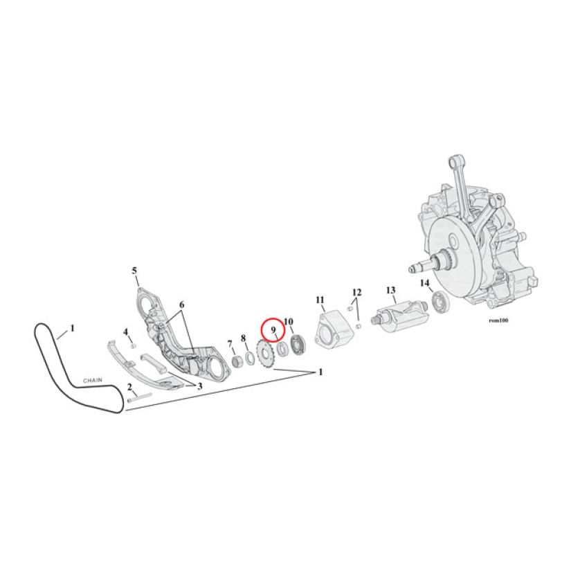 SPACER, BALANCER SPROCKET .200"  00-06 TWIN CAM B (NU) 981247