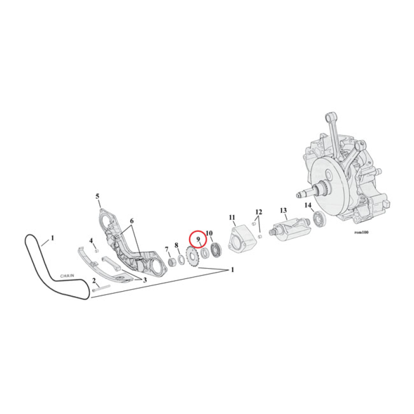 SPACER, BALANCER SPROCKET .210"  00-06 TWIN CAM B (NU) 981248