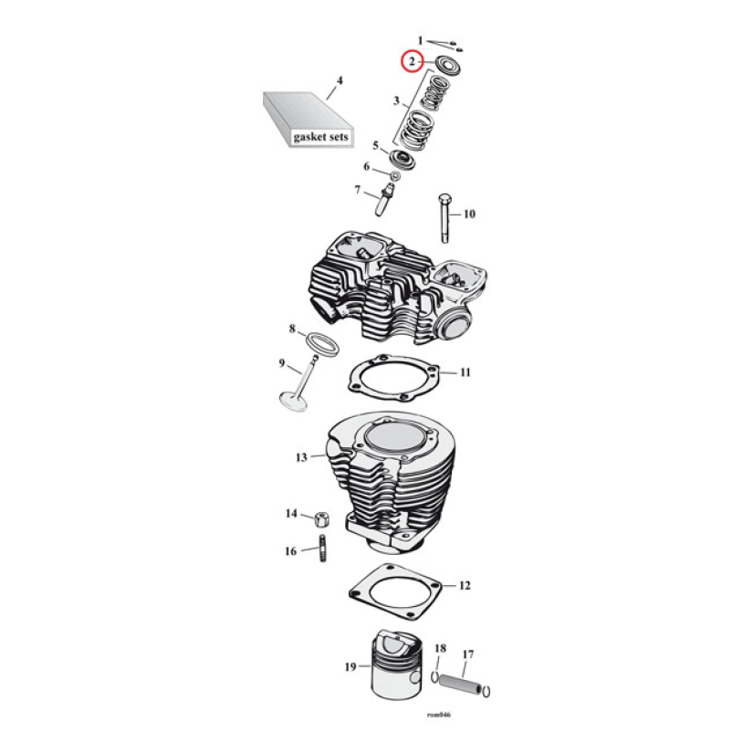 VALVE SPRING COLLAR, UPPER. STD REPL 982157