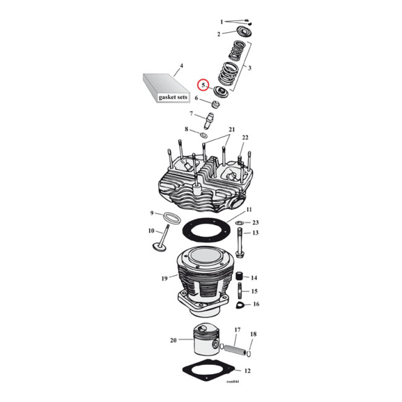 VALVE SPRING COLLAR, LOWER. STD 982248