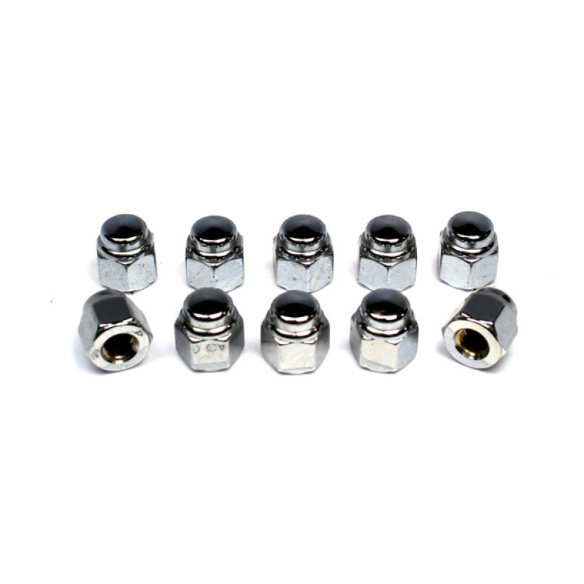 COLONY, CAP NUTS 1/4-28 CHROME PLATED UNIVERSAL 989006