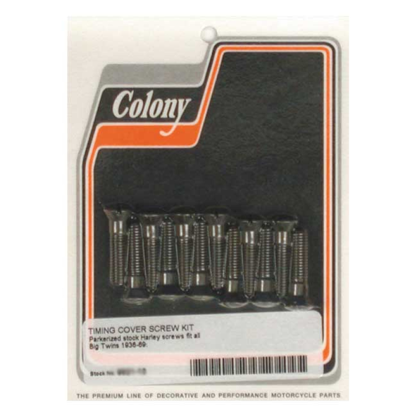 COLONY CAM COVER MOUNT KIT, OEM STYLE PARKERIZED; STOCK STYLE SLOTTED 989187