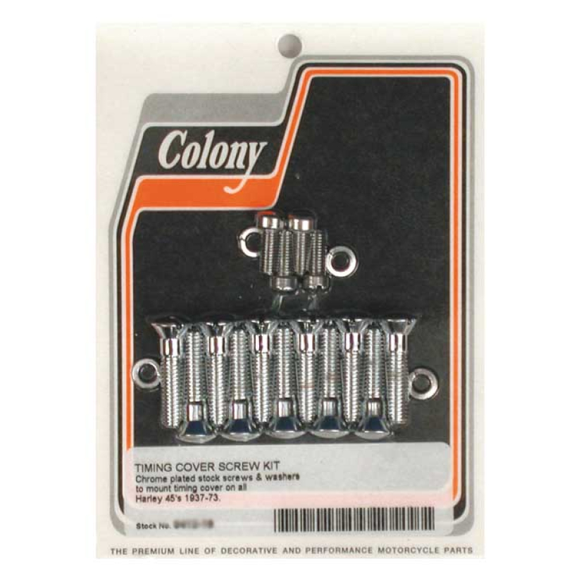 COLONY CAM COVER MOUNT KIT, OEM STYLE CHROME 37-73 45" SV (NU) 989197