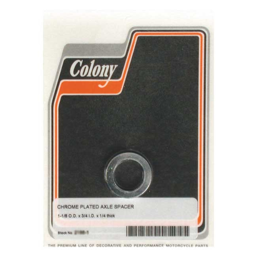 COLONY UNIV. AXLE SPACER 1/4 INCH LONG 989442