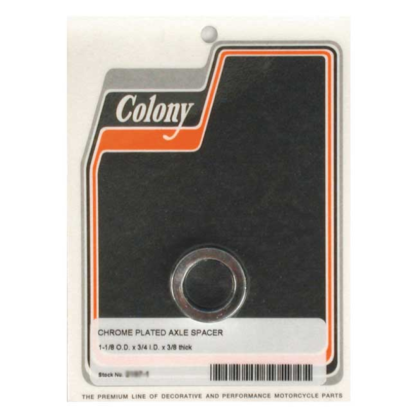 COLONY UNIV. AXLE SPACER 3/8 INCH LONG 989443