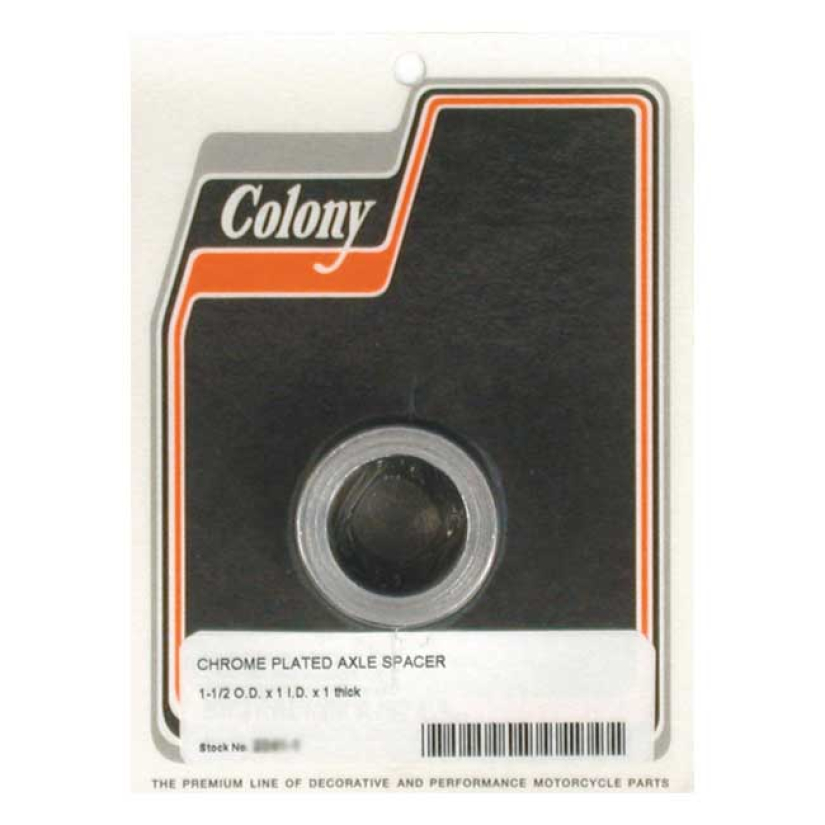 COLONY UNIV. AXLE SPACERS. 1 INCH LONG 989456