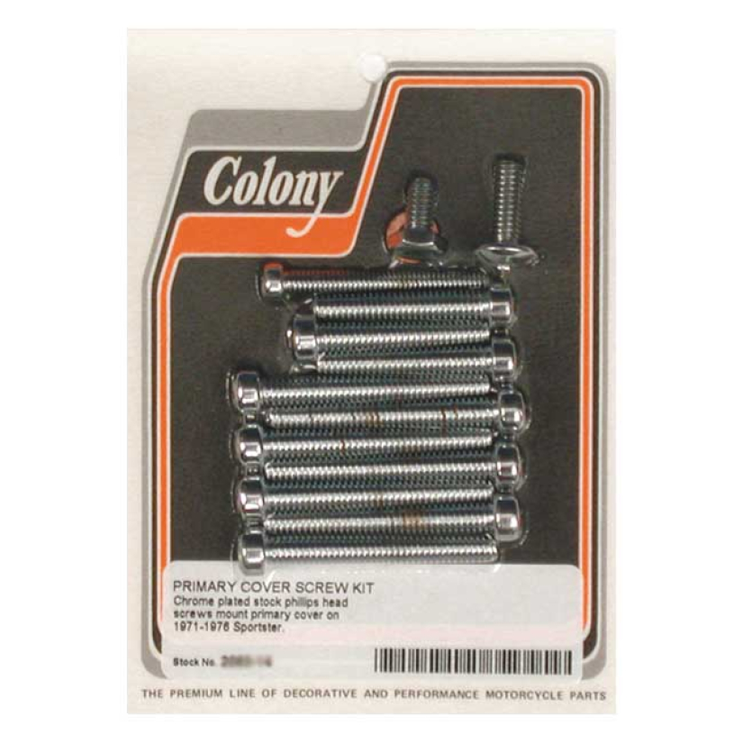 COLONY PRIMARY MOUNT KIT PHILLIPS HEAD, CHROME FITS PRIMARY COVER; INS 989523