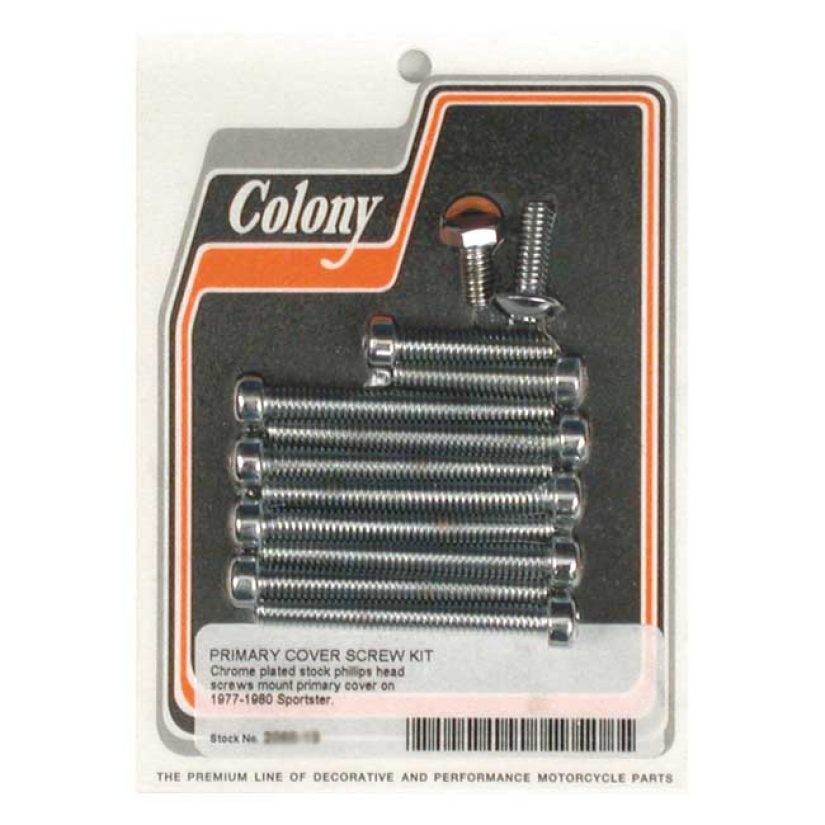 COLONY PRIMARY MOUNT KIT PHILLIPS HEAD, CHROME FITS PRIMARY COVER; INS 989525
