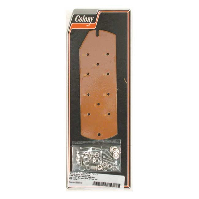 COLONY, ELECTRICAL TERMINAL PLATE QUALITY REPRODUCTION OF THE ORIGINAL 989644
