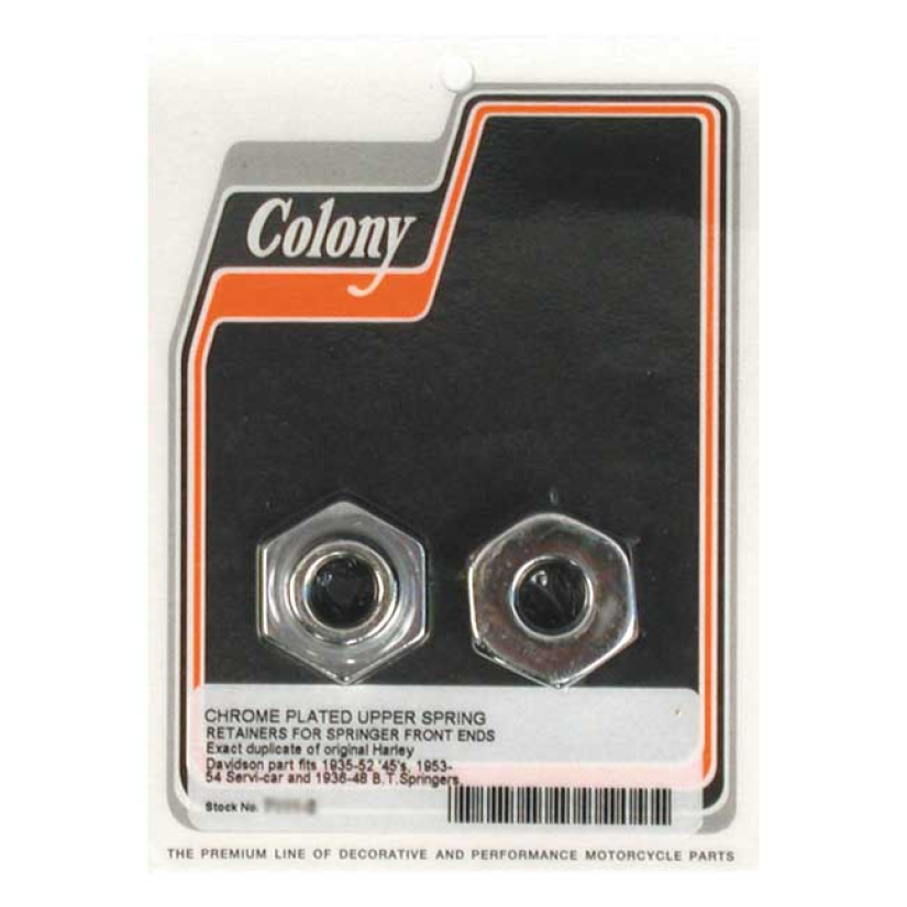 COLONY SPRINGER RETAINERS CHROME RETAINERS ONLY 36-48 BIG TWIN; 36-52 989763