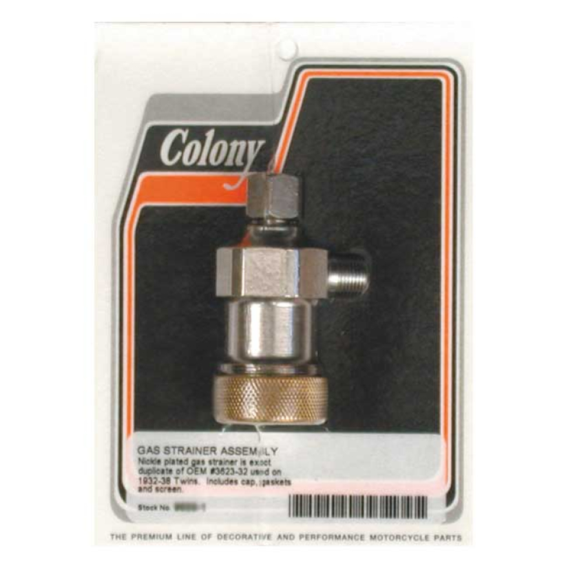 COLONY, GAS STRAINER. NICKEL NICKEL PLATED. EXACT DUPLICATE OF THE ORI 989824