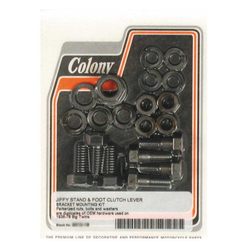 COLONY JIFFY & FOOT CLUTCH MOUNT KIT PARKERIZED; OEM REPRODUCTION; MOU 989914