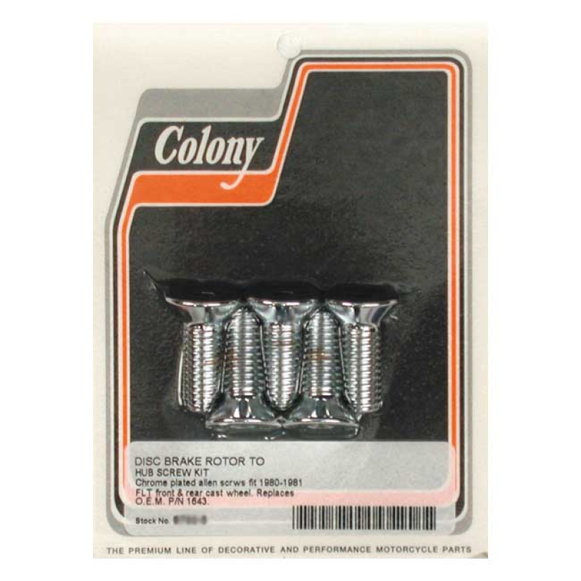 JARRULEVYN PULTIT, COLONY BRAKE ROTOR BOLT KIT 989929