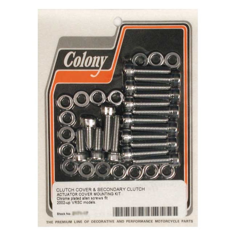 COLONY CLUTCH COVER MOUNT KIT CHROME ALLEN; CLUTCH CVR & SECON. CLUTCH 990244