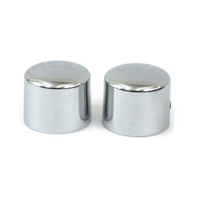 FRONT AXLE CAPS, CHROMED 990469