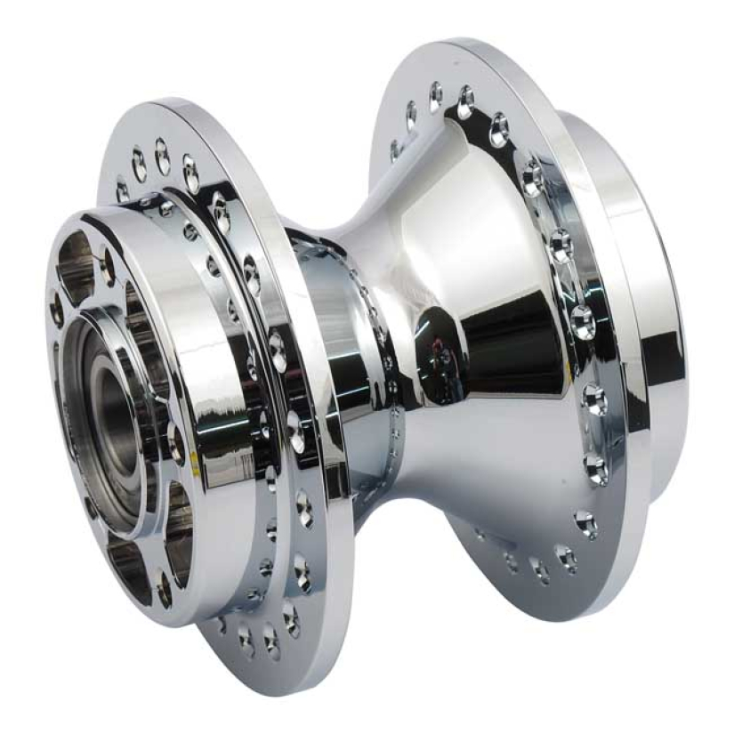 FRONT WHEEL HUB, CHROME 08-13 DYNA; XL SPORTSTER 991248