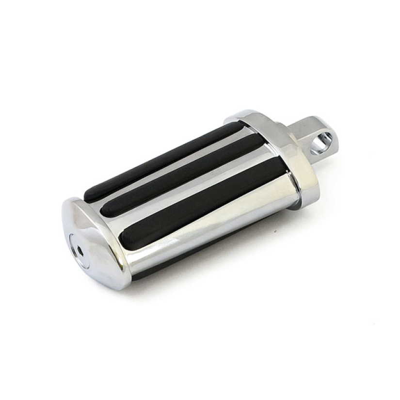 RAIL KICK PEDAL. FLAT STYLE. WITH RUBBER INLAYS. CHROME THE RAIL FOOT 995007