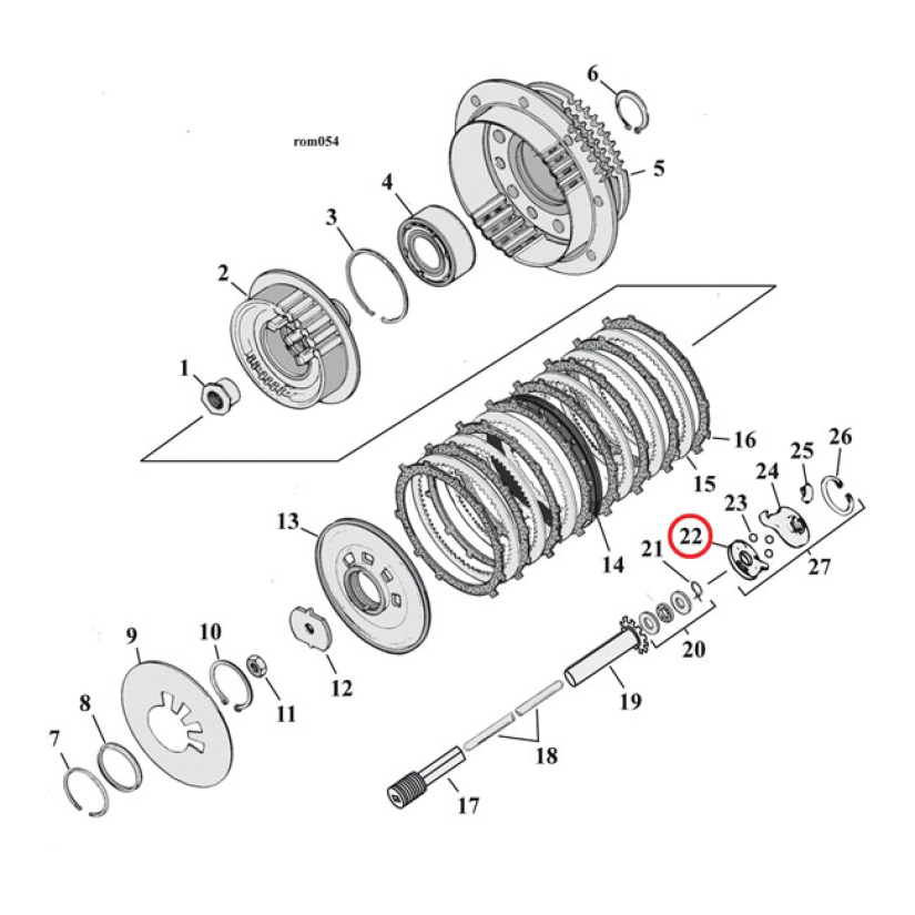 CLUTCH, RELEASE RAMP 995387