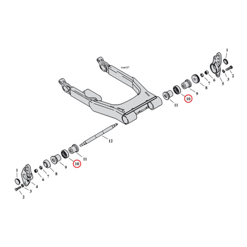 TAKAHAARUKAN LAAKERIT - BEARING, SWINGARM ( 2 PC. ) 996496