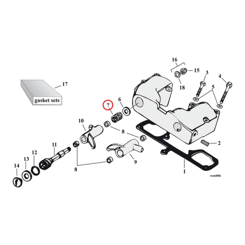 SPRINGS, ROCKER ARM 998357