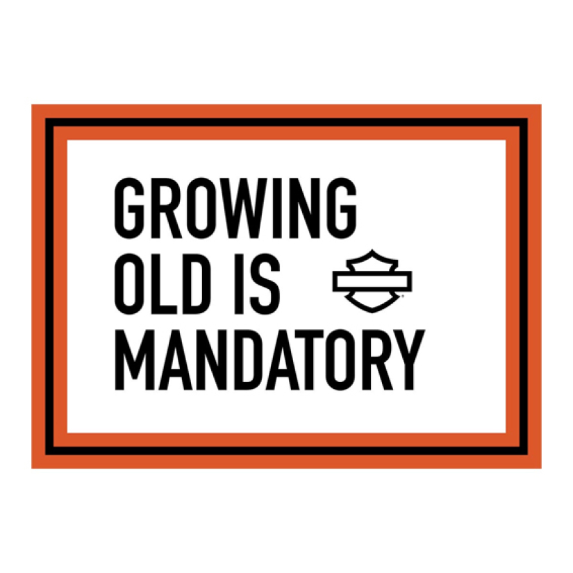 H-D GROWING OLD -BIRTHDAY CARD HDL-20086